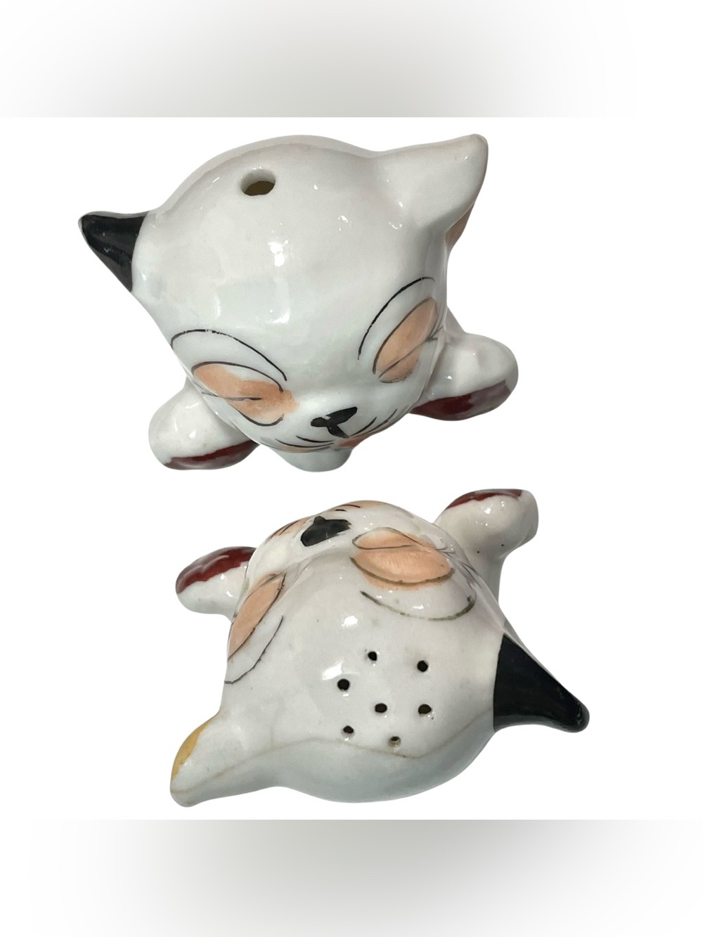 Vintage 1940s Bonzo The Dog I'm Salt & I'm Pepper Ceramic Shakers Made in Japan - Picture 6 of 8